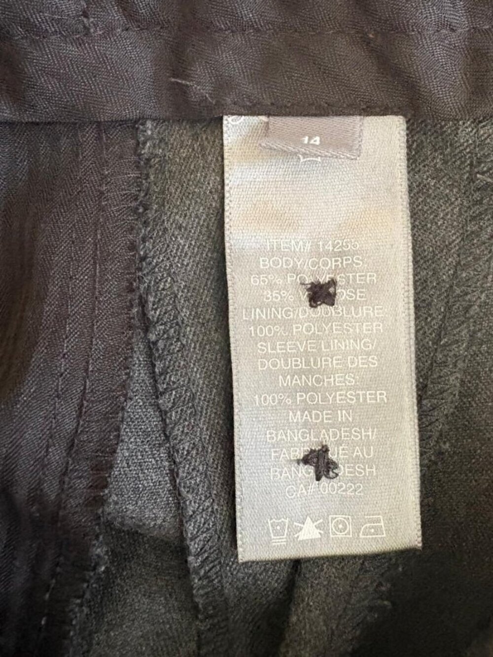 Vintage Dress Pants Boys Size 14 Gray - Picture 3 of 4